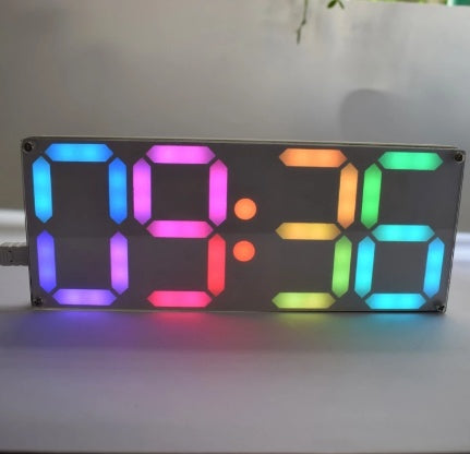 Rainbow Digital Tube Clock Kit