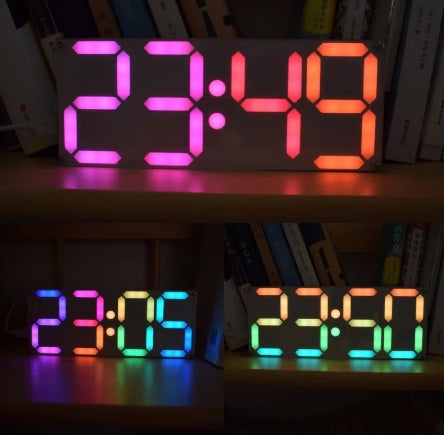 Rainbow Digital Tube Clock Kit