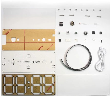 Rainbow Digital Tube Clock Kit