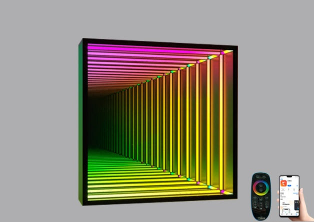 Modern Creative Abyss Mirror Colourful Wall Lamp Octagon